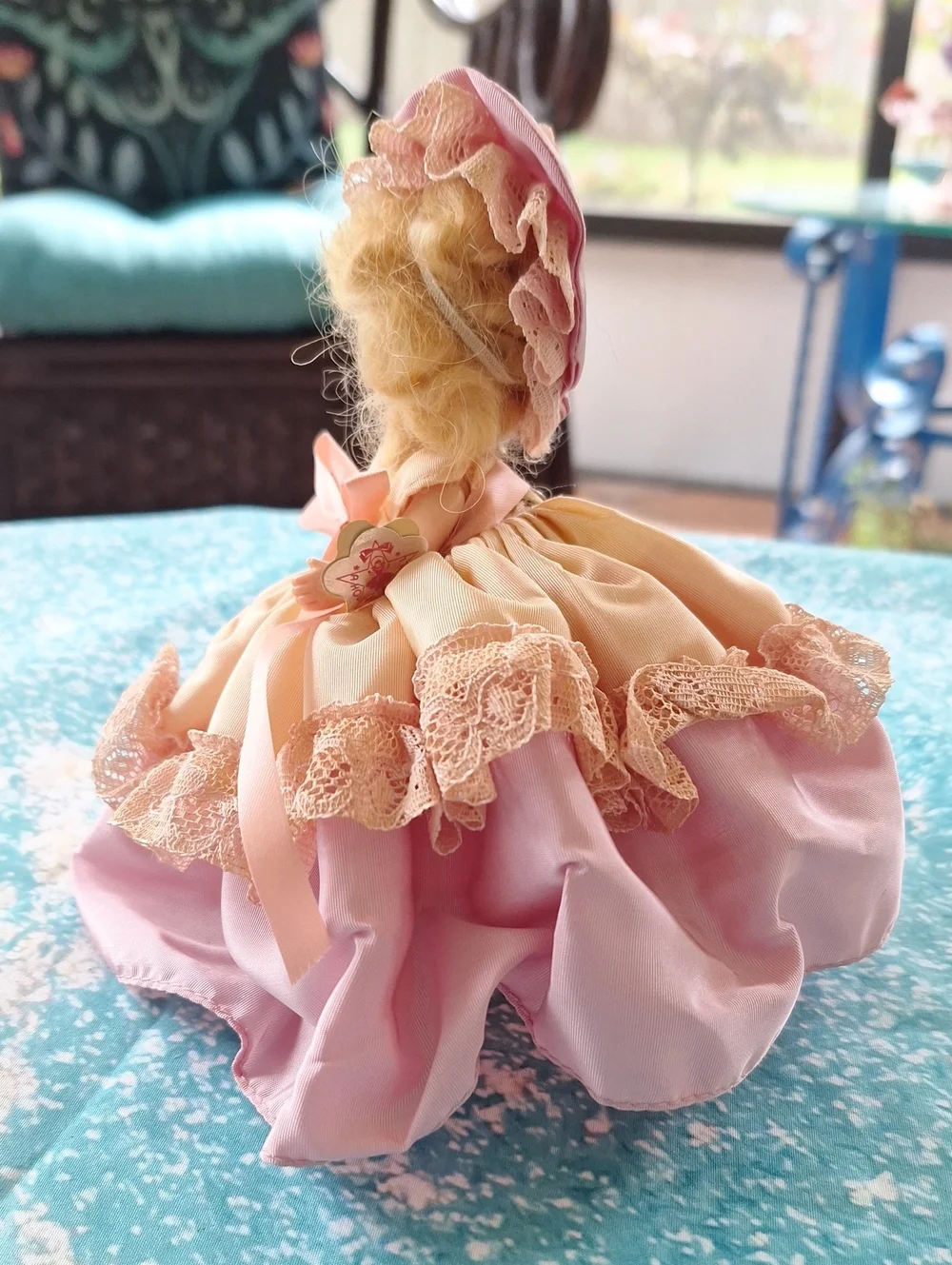 1940s Vintage Pink Peach Hollywood  Doll